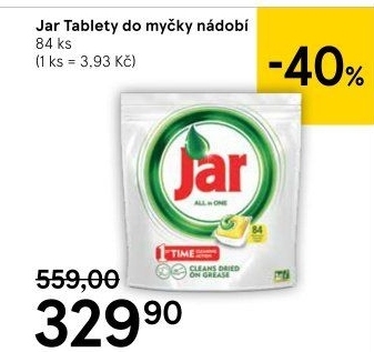 Kapsle do myčky Jar