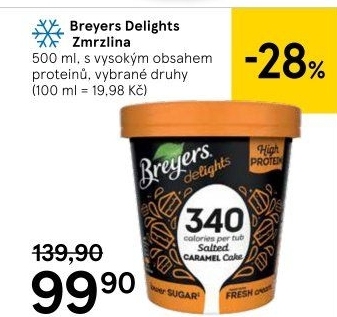 Zmrzlina proteinová v kelímku Breyers Delights