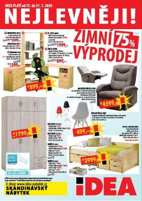 akční leták IDEA nábytek 15.1.2020-31.1.2020