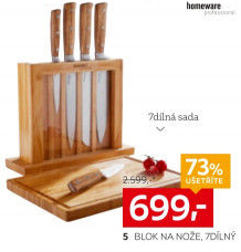 Blok na nože s noži Homeware Professional