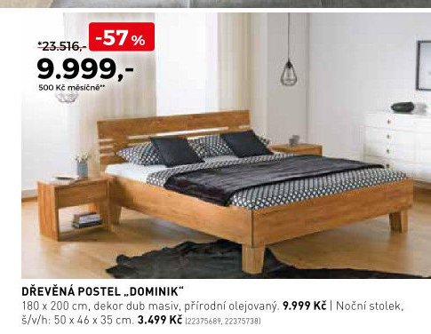 Dřevěná postel Dominik