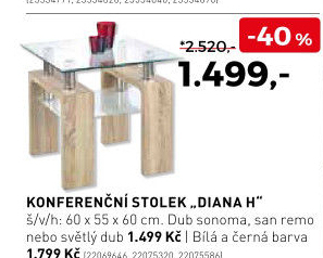 Konferenční stolek Diana H