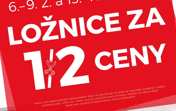 Ložnice za 1/2 ceny