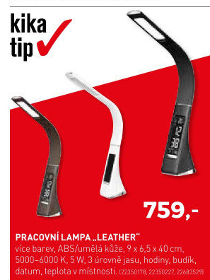 Pracovní lampa Leather