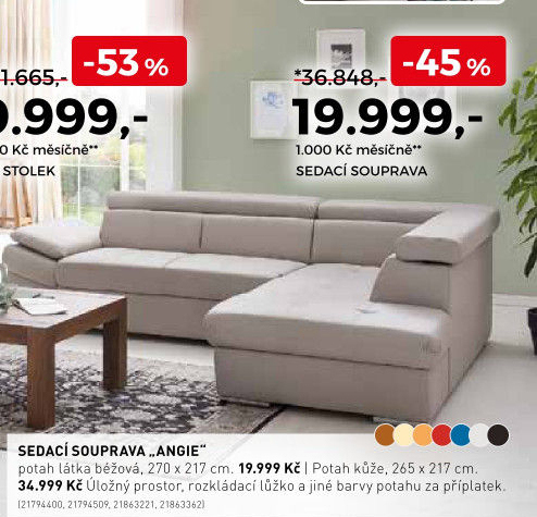Sedací souprava Angie