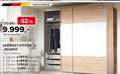 Skříňový systém Quadra