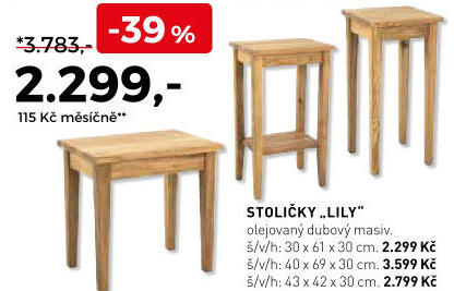 Stoličky Lily