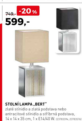 Stolní lampa Bert