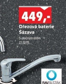 Baterie dřezová Sázava Ravslezák