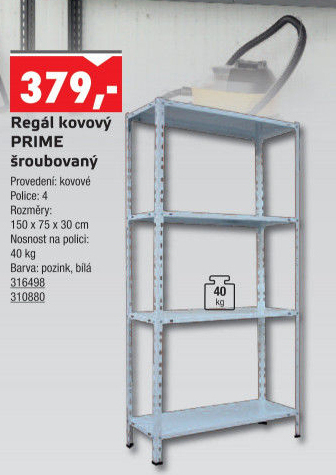 Kovový regál Metalkas
