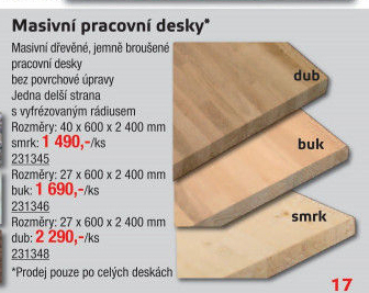 Kuchyňská pracovní deska