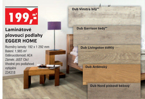 Plovoucí podlaha Egger