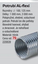 Potrubí AL-flexi