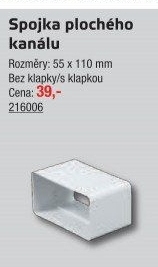Spojka ventilačního kanálu