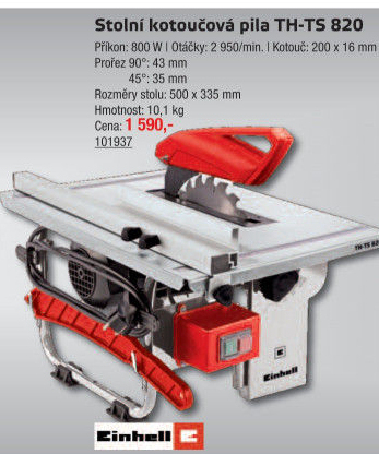 Stolní kotoučová pila Einhell Home TH-TS 820