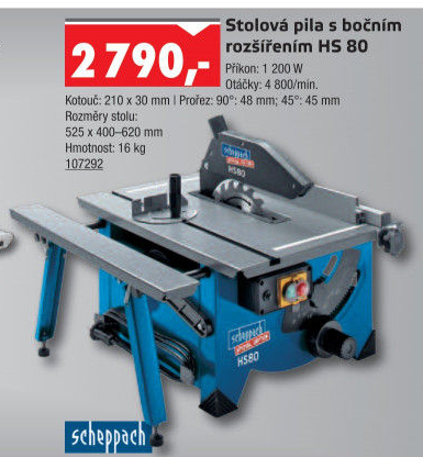 Stolní pila Scheppach HS 80