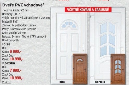 Vchodové dveře plastové