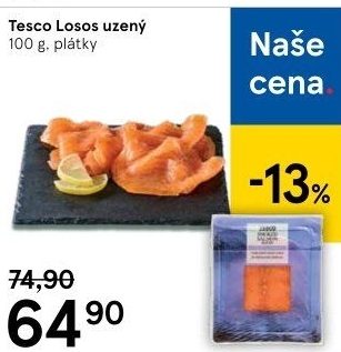 Losos uzený Tesco