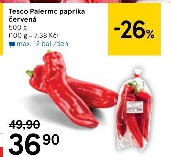 Paprika Palermo Tesco