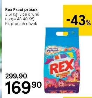Prací prášek Rex