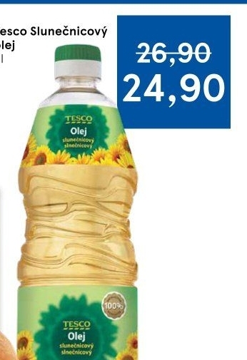 Slunečnicový olej Tesco