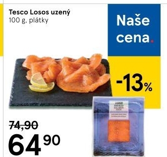 Losos uzený Tesco