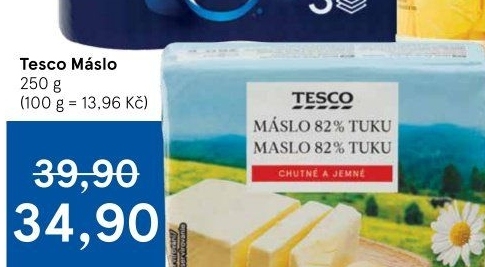 Máslo Tesco