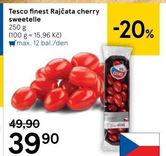 Rajčata cherry Tesco Finest