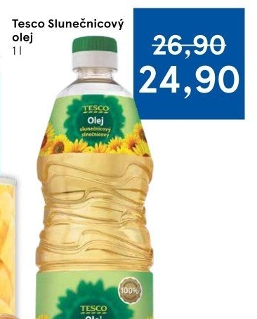 Slunečnicový olej Tesco