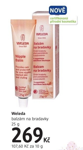 Balzám na bradavky Weleda
