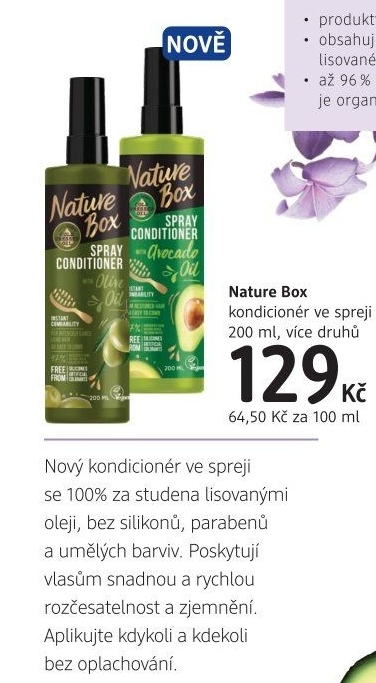 Balzám na vlasy ve spreji Nature box