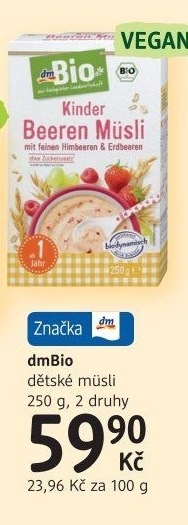 Dětské müsli dm Bio