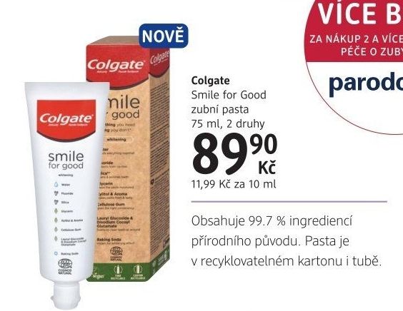 Pasta na zuby Smile for Good Colgate