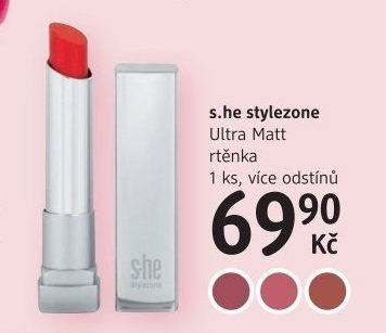 Rtěnka Ultra matt s.he stylezone