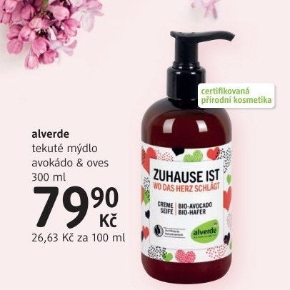 Tekuté mýdlo bio Alverde