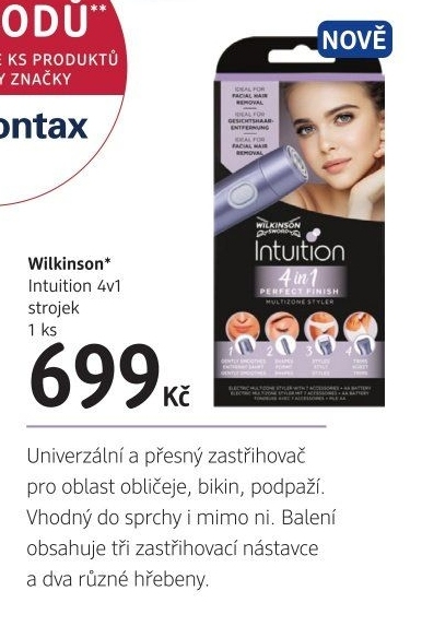 Zastřihovač chloupků 4v1 Intuition Wilkinson