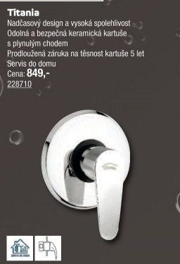 Baterie sprchová podomítková Titania Fresh Novaservis