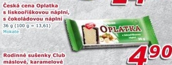 Oplatka Česká cena