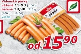 Párky vídeňské Váhala