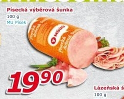Šunka výběrová písecká Maso uzeniny Písek