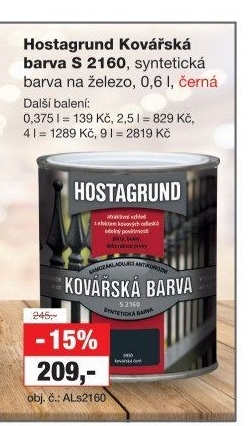 Barva na kov Kovářská Hostagrund