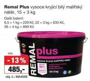 Malířský nátěr Plus Remal