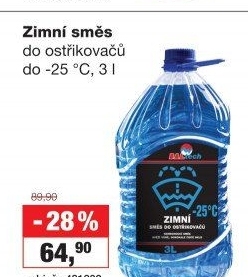 Směs do ostřikovačů zimní Baltech