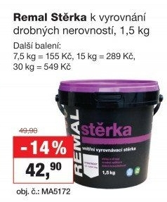 Vyrovnávací stěrka Remal