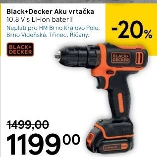 Aku vrtačka Black&amp