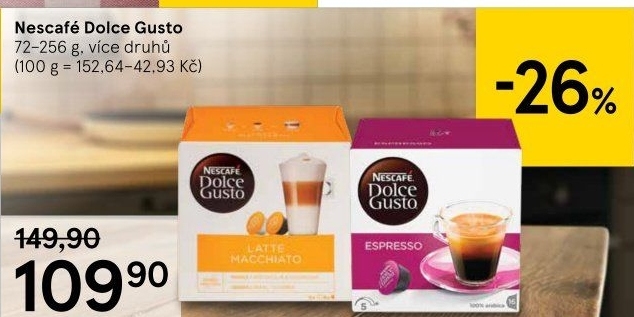 Kapsle Dolce Gusto Nescafé