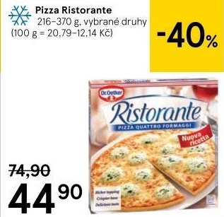 Pizza mražená Ristorante Dr. Oetker