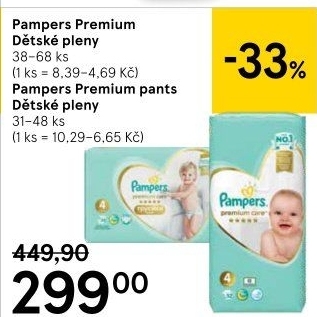 Pleny dětské Pampers Pants Premium Care