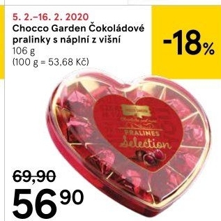 Pralinky Cherry Selection Chocco Garden