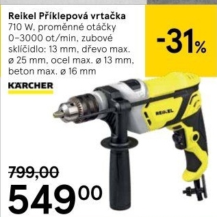 Příklepová vrtačka Reikel